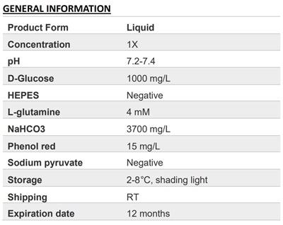 DMEM (Low glucose) (without sodium pyruvate )