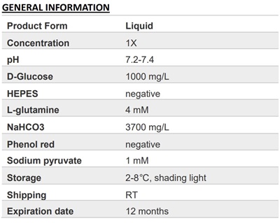 DMEM (Low glucose) (without phenol red)