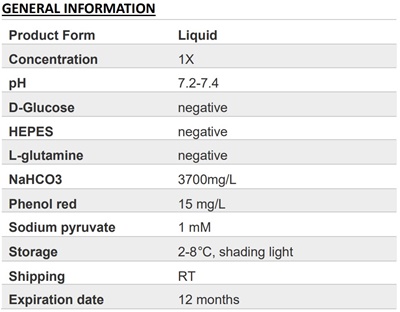 DMEM (glucose free) (without L-glutamine)