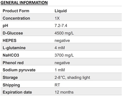 DMEM (High glucose) (without phenol red)