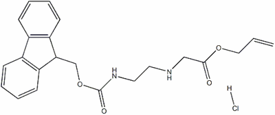 Allyl 2-((2-((((9H-fluoren-9-yl)methoxy)carbonyl)amino)ethyl)amino)acetate hydrochloride