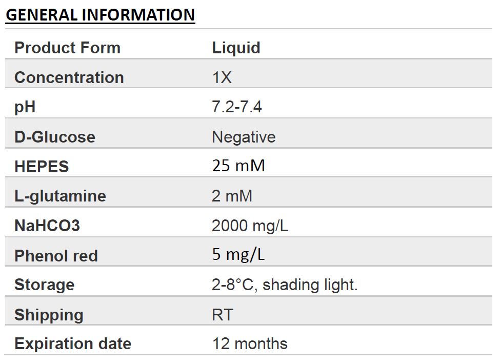 RPMI-1640 (glucose free) (with HEPES)