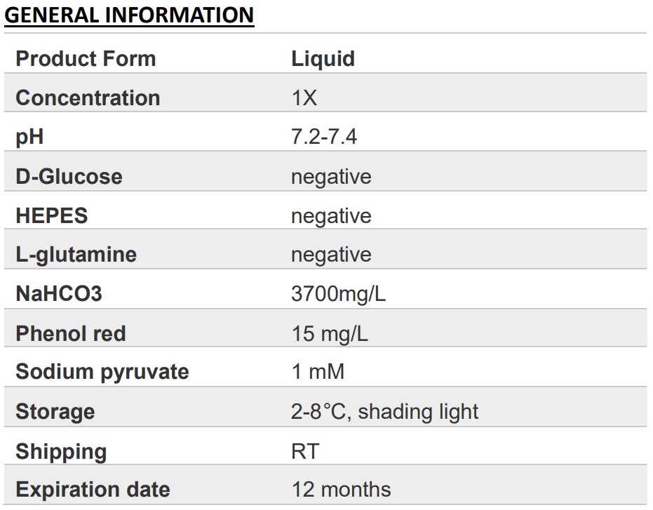 DMEM (glucose free) (without L-glutamine)